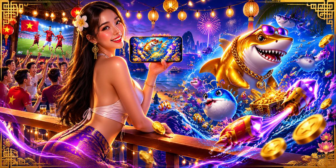 Giao diện mobile casino neon tại Hà Nội về đêm