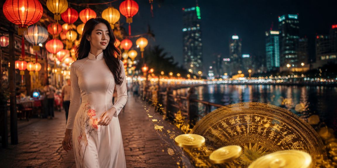 Người chơi tại TP. Hồ Chí Minh kiểm tra giải thưởng và khuyến mãi tại chợ đêm sầm uất